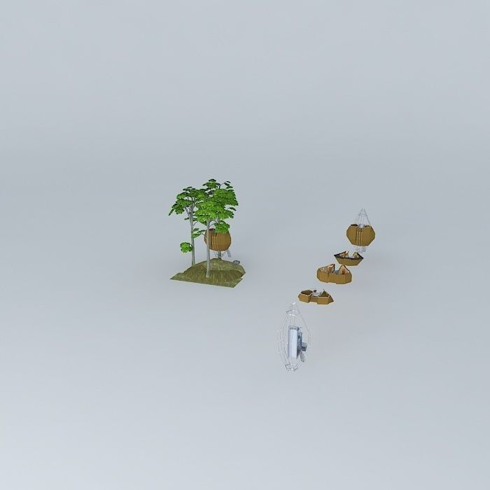 ARGO ARCHITECTS modular tree house 3D model_1