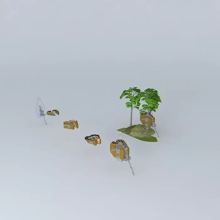 ARGO ARCHITECTS modular tree house 3D model_0