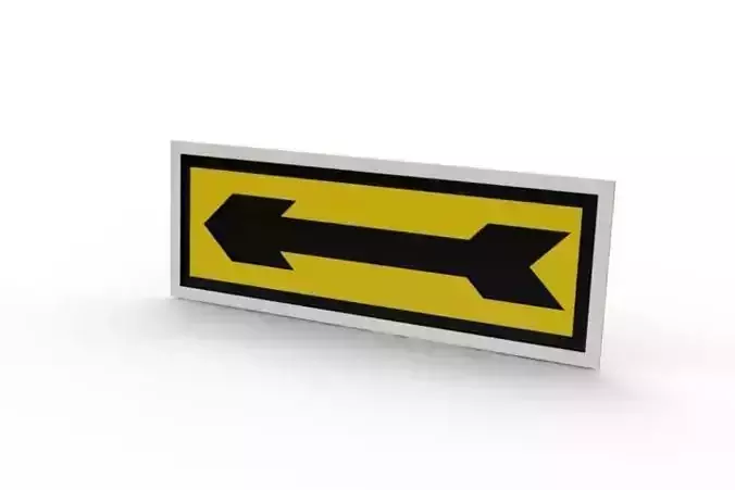 Rotation Direction Arrow Sticker Free 3D model