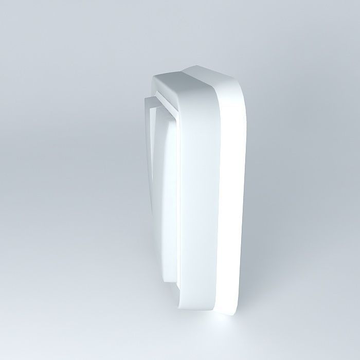 Double back and forth semi recessed plexo Free 3D model_2