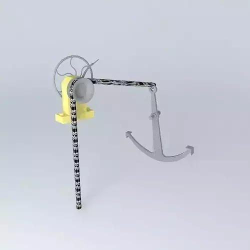 ARGONAUTIX marine details anchor windlass 3D model