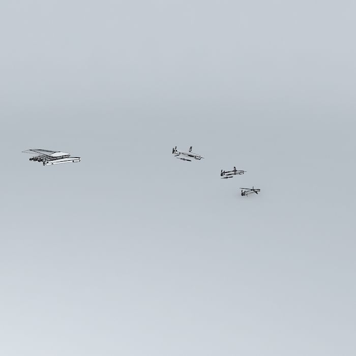 The bad drone UN UAV AGM ARM Guardian MK I unmanned ground at... 3D model_3