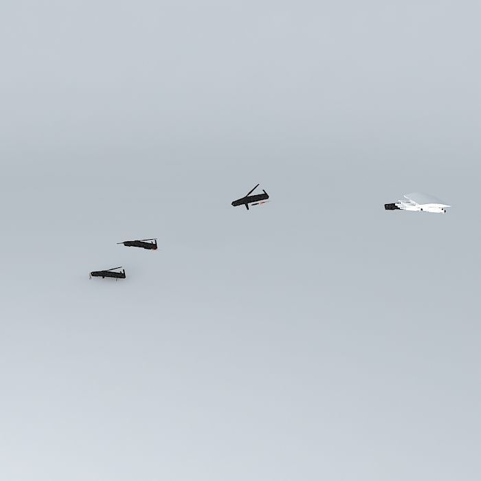 The bad drone UN UAV AGM ARM Guardian MK I unmanned ground at... 3D model_1