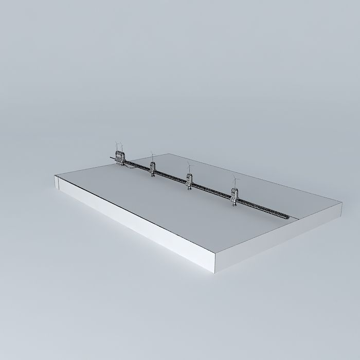 ARGO Architects ISEM Intercontinental surfaced maglev track line Free 3D model_3