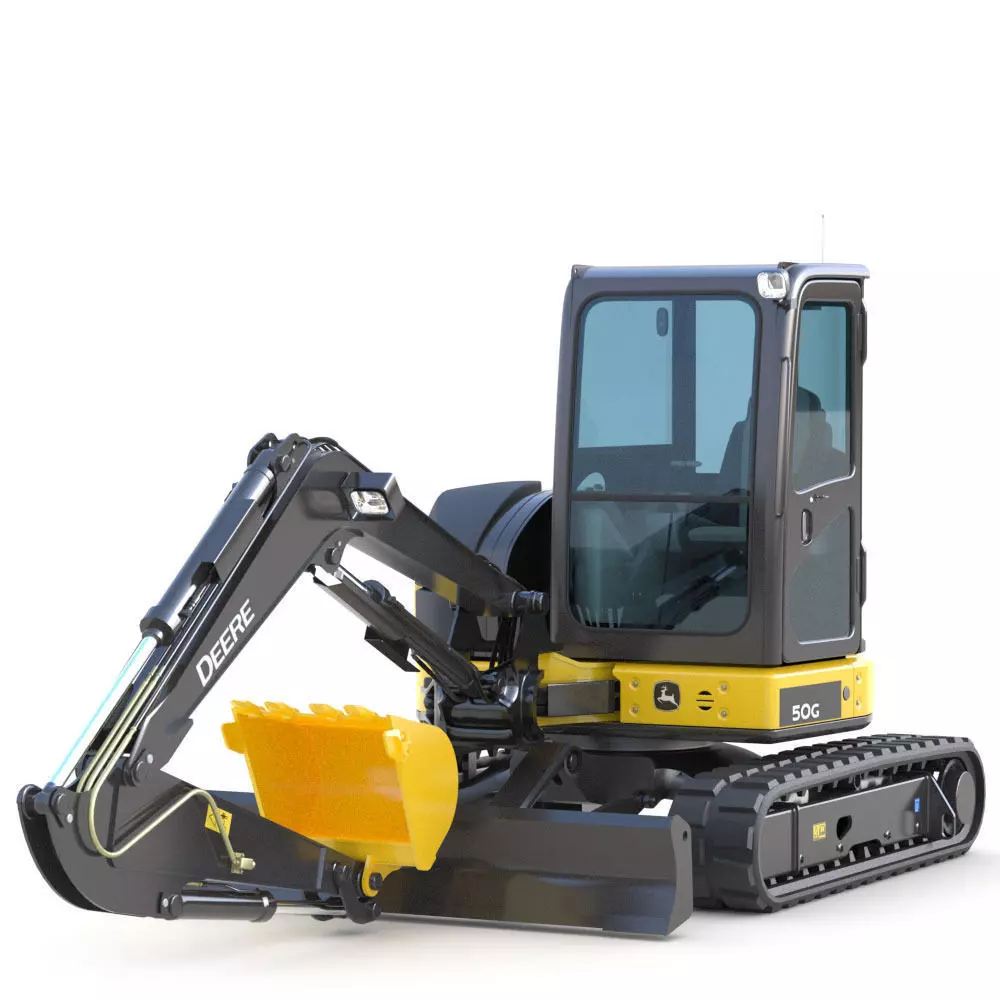 Mini Excavator Deere 50G 3D model