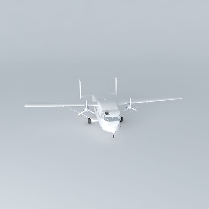 SHORT pink skydiving skyvan FULL INTERIOR 3D model_2
