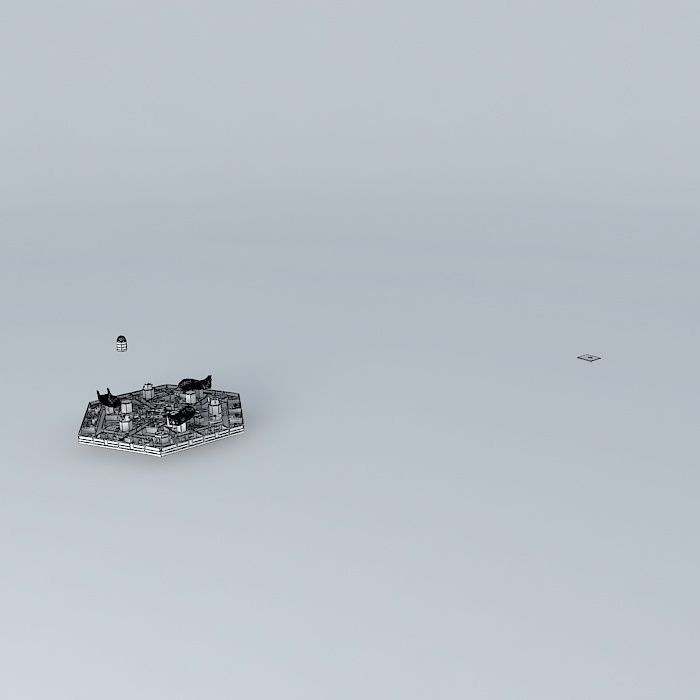 ARGO ASTRONAUTIX Deep Space Traveller 02 of 06 B deck shuttles Free 3D model_4