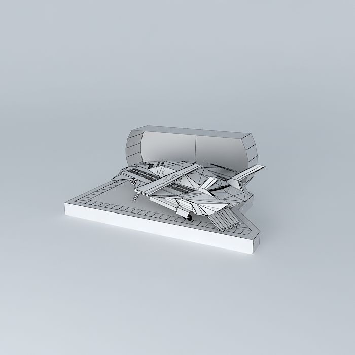 ARGO AIRCRAFTS VAD110 Intruder grounded 3D model_3