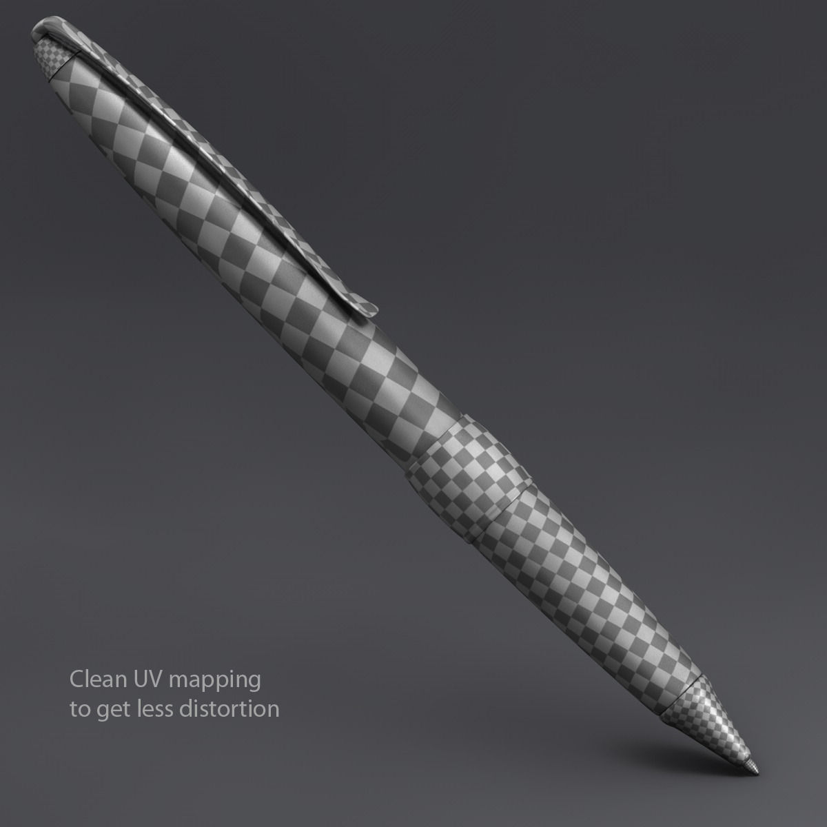 Luxury Metal Pen 3D model_4