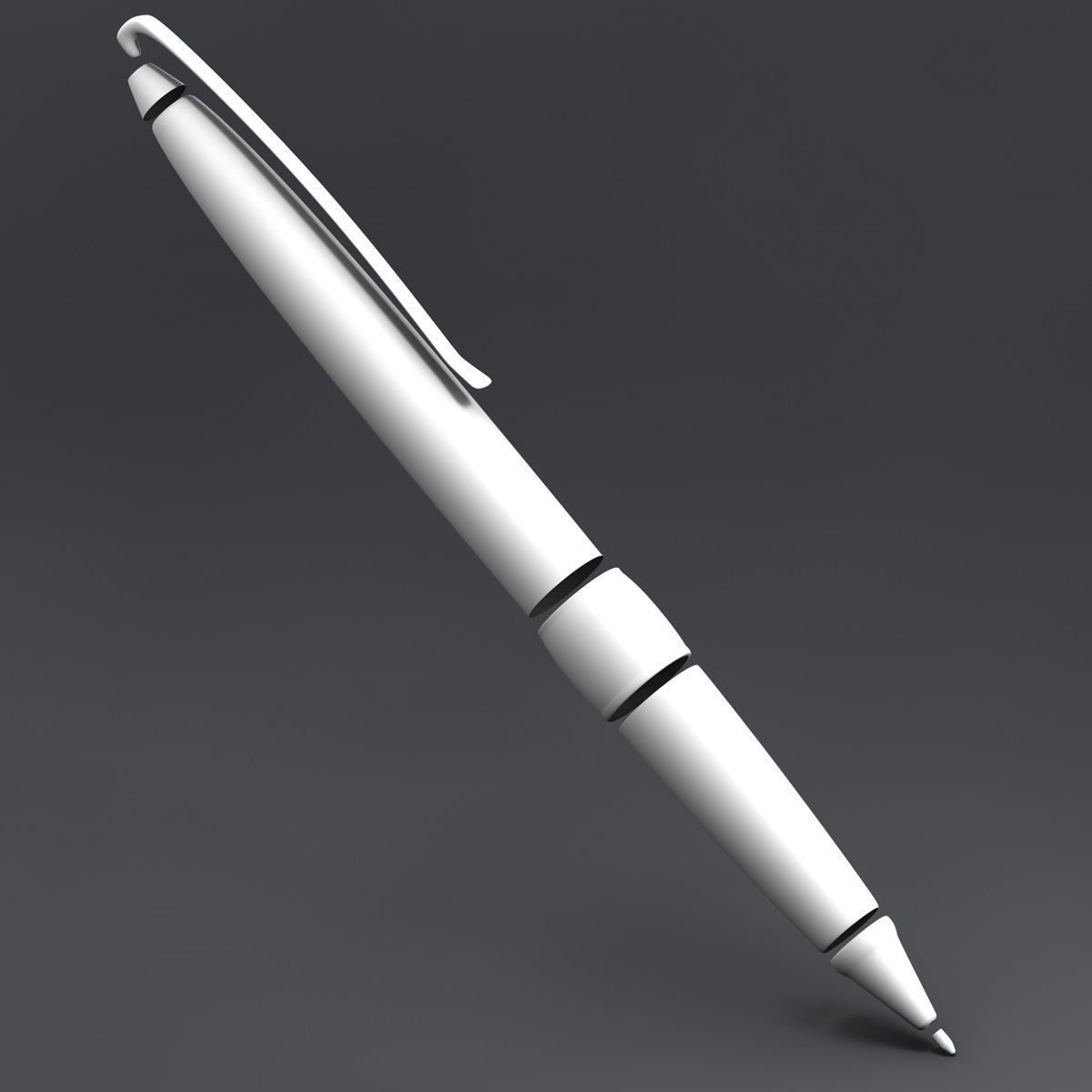 Luxury Metal Pen 3D model_8