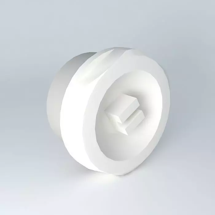 Central heating radiator drain plug Free 3D model