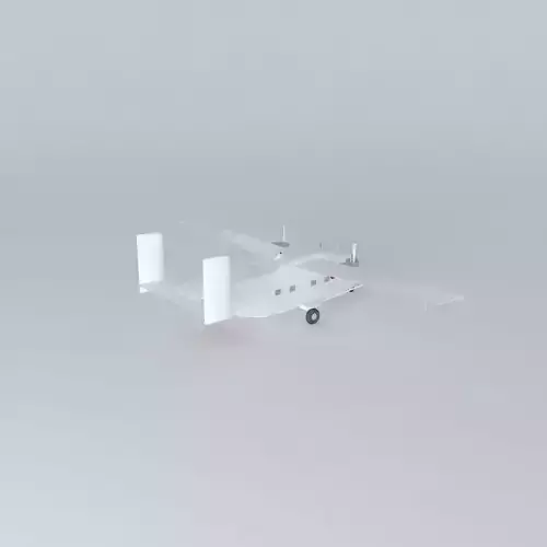 SHORT Skyvan void FULL INTERIOR 3D model