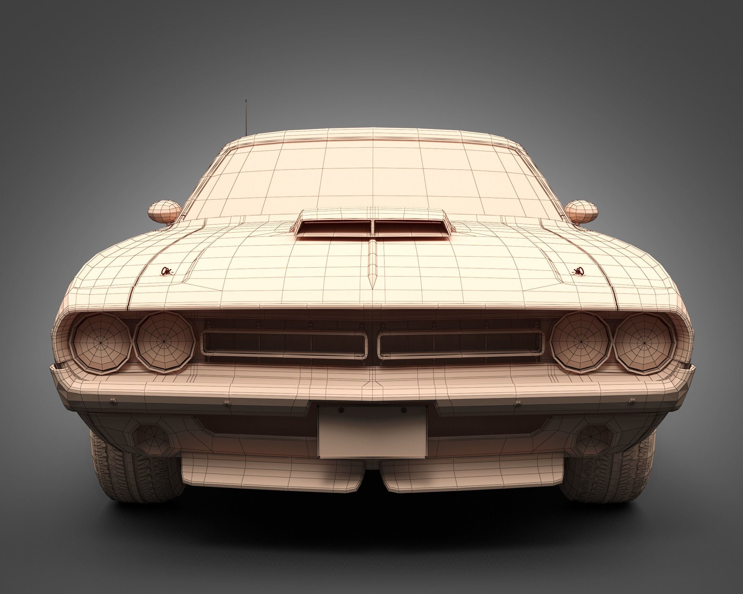 1971 Dodge Challenger TA 3D model_9