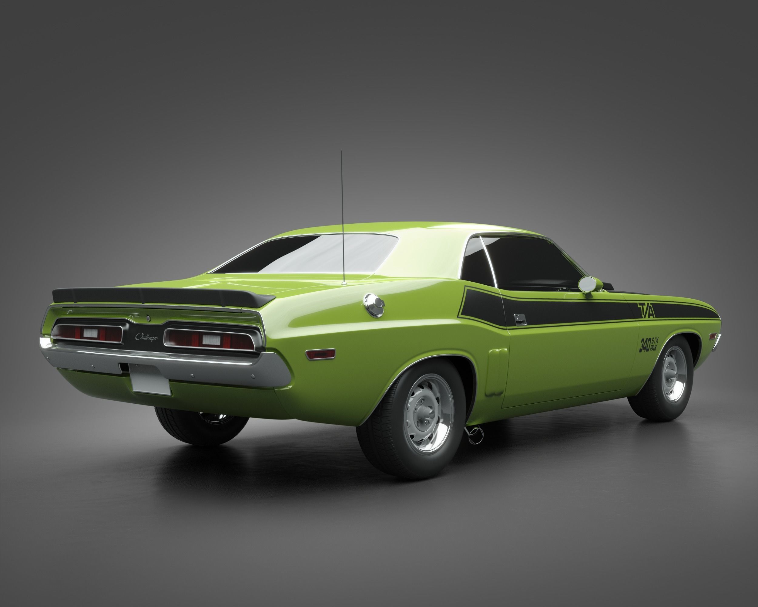 1971 Dodge Challenger TA 3D model_1