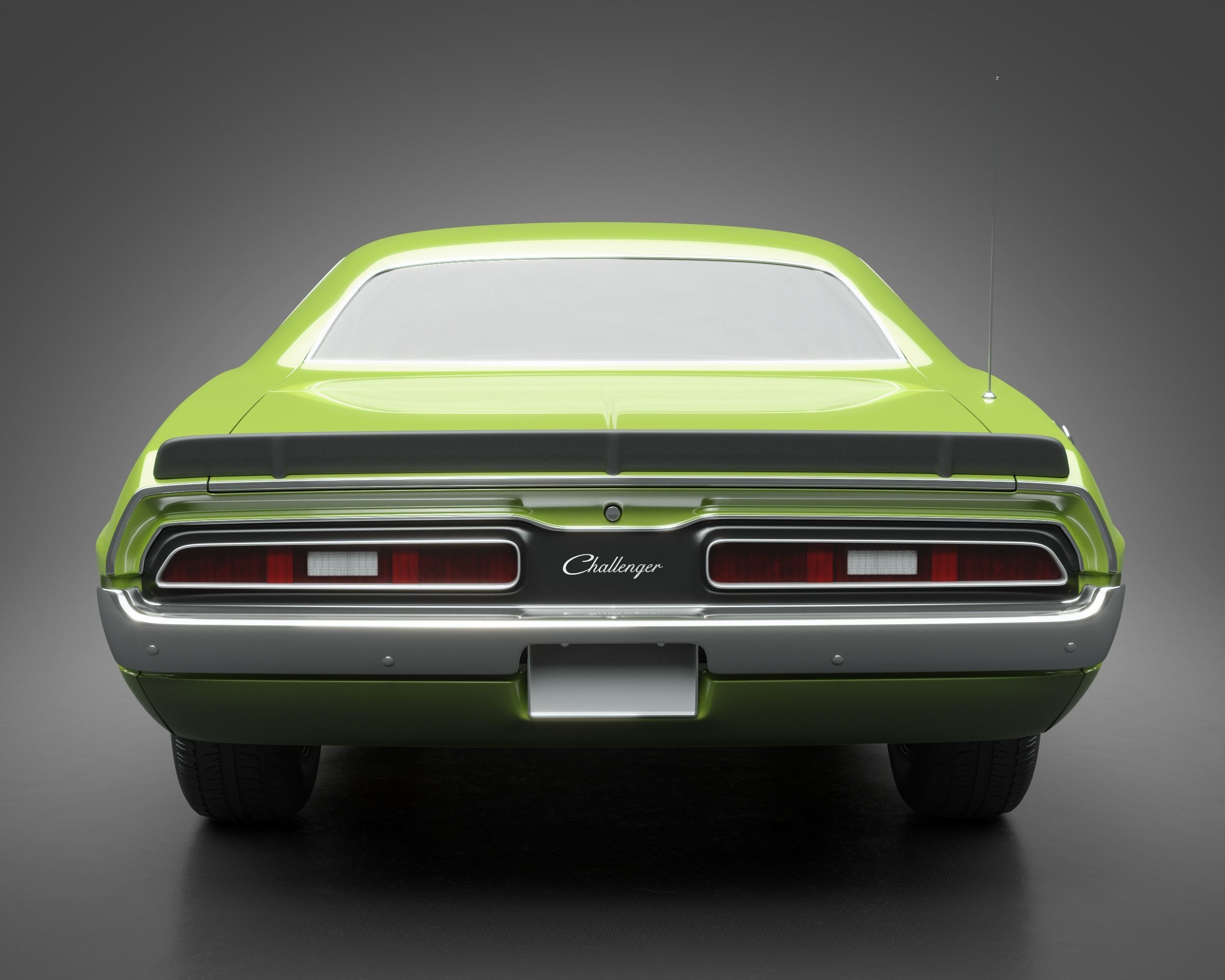 1971 Dodge Challenger TA 3D model_3