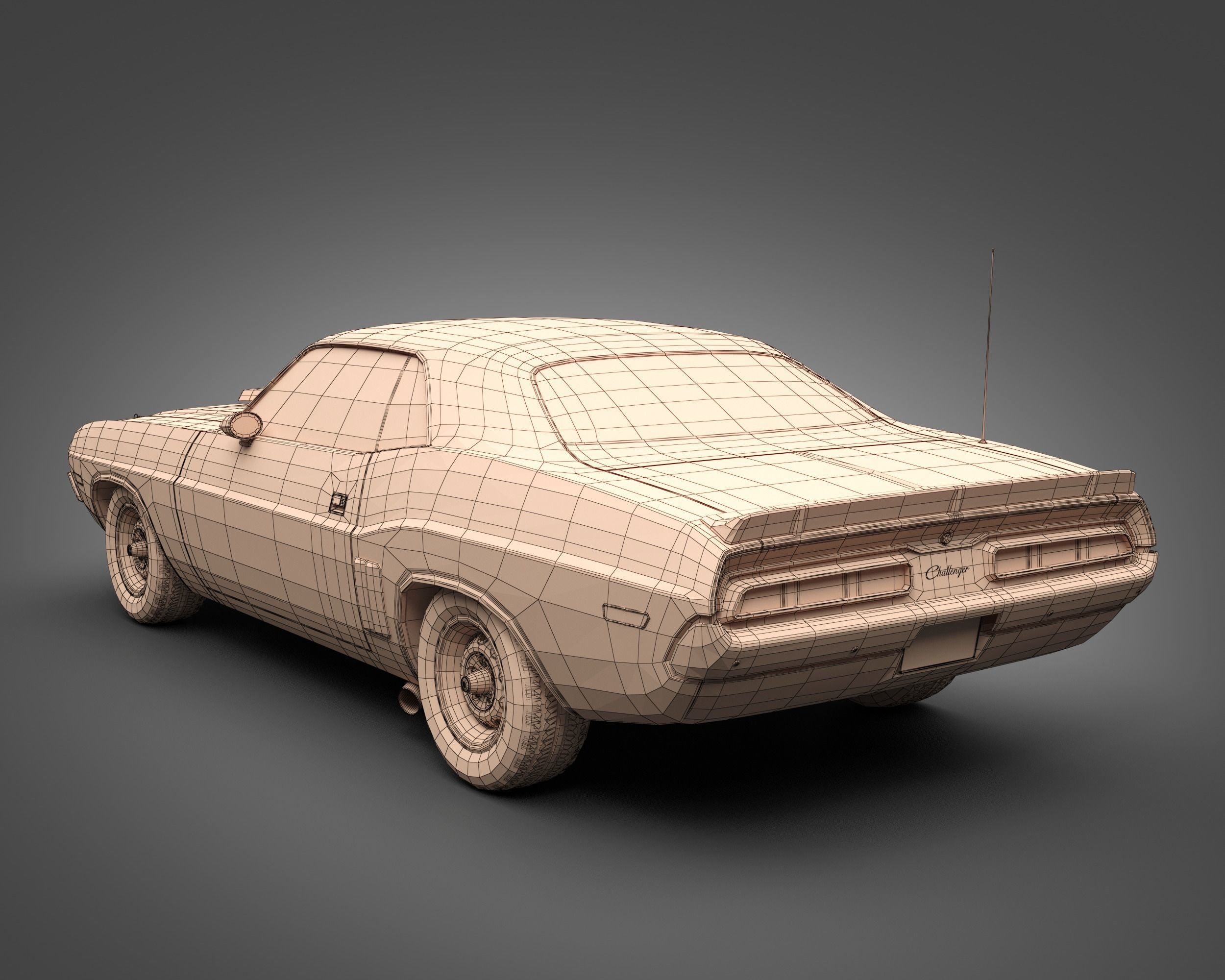 1971 Dodge Challenger TA 3D model_13