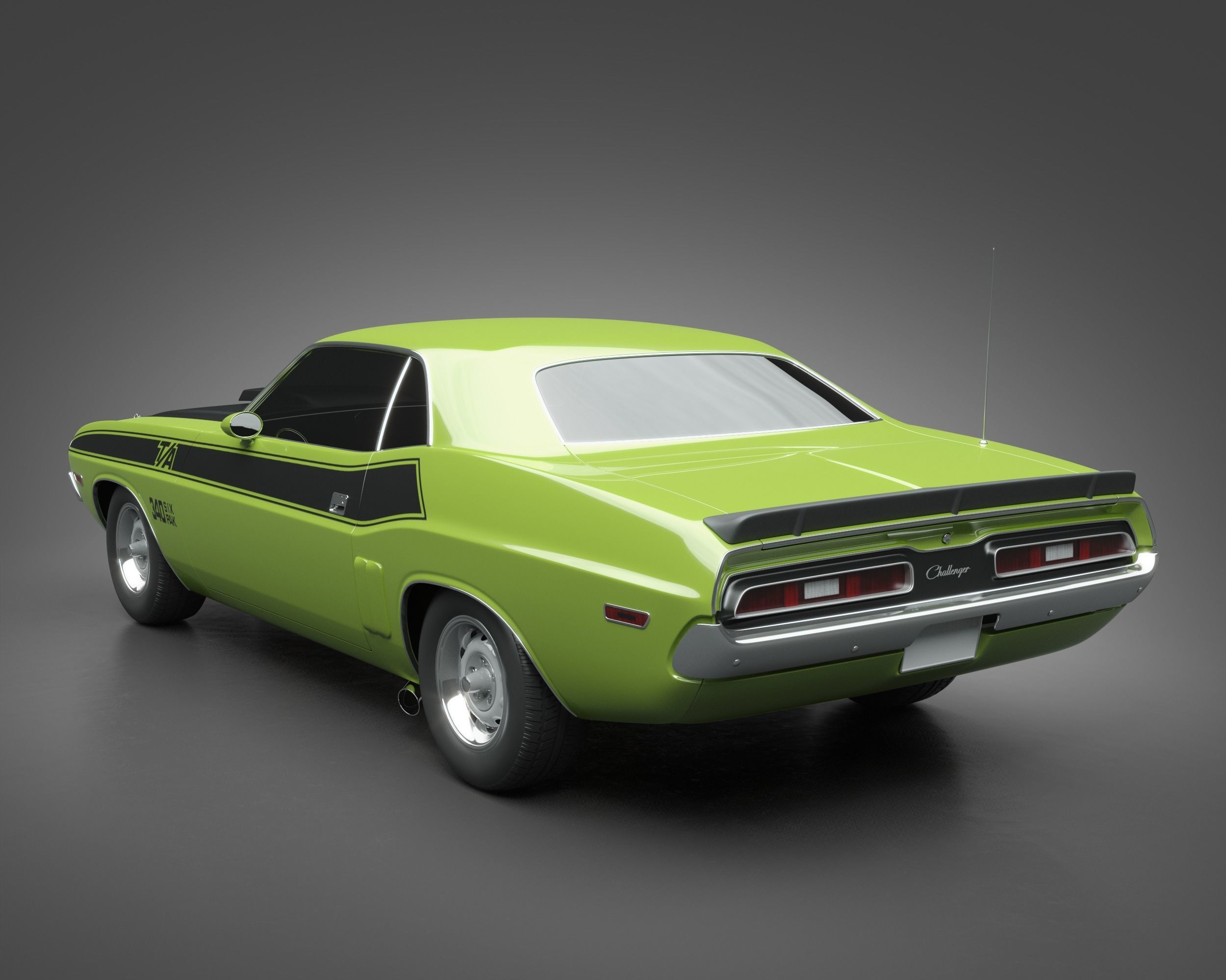 1971 Dodge Challenger TA 3D model_6