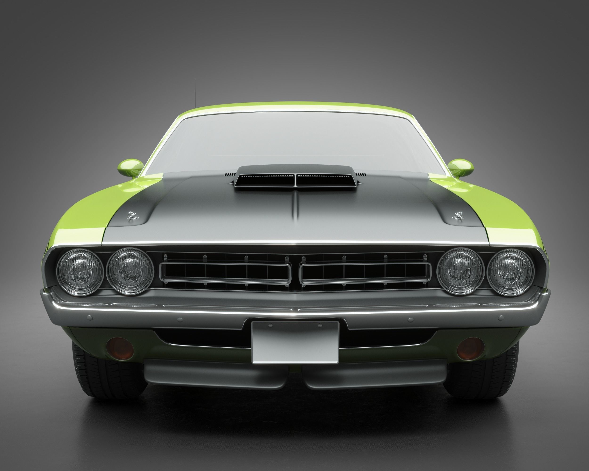 1971 Dodge Challenger TA 3D model_2