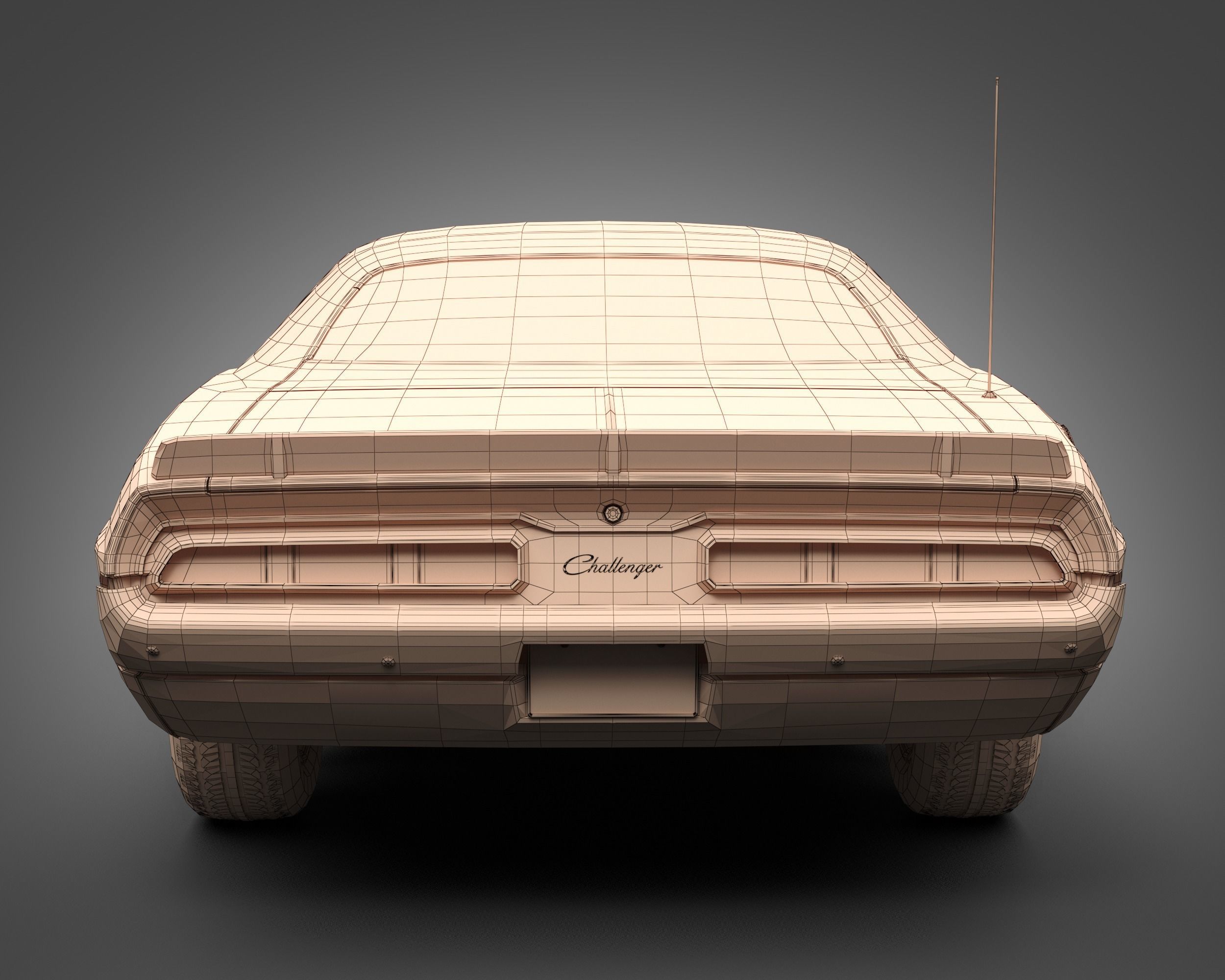 1971 Dodge Challenger TA 3D model_10