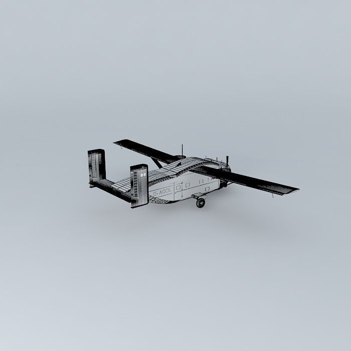 SHORT Skyvan british FULL INTERIOR 3D model_3