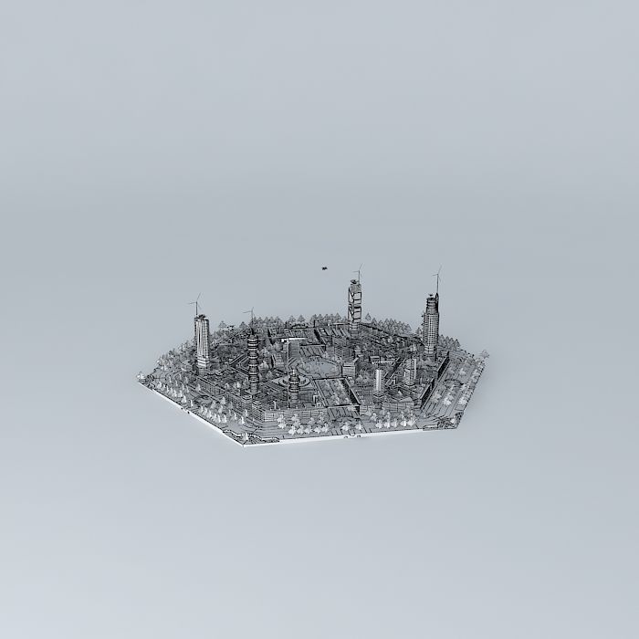 ARGO ARCHITECTS ideal future eco city 3D model_4