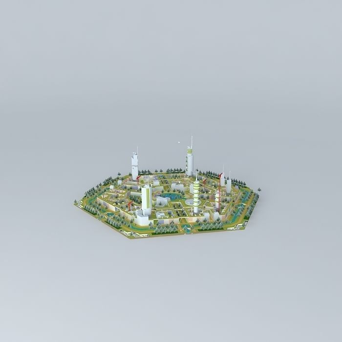 ARGO ARCHITECTS ideal future eco city 3D model_2