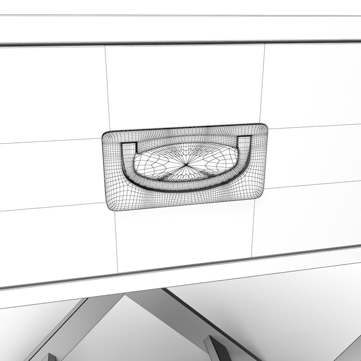 Kenton accent table 3D model_11