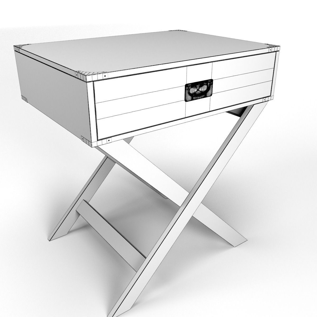 Kenton accent table 3D model_10