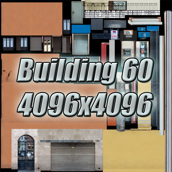 Building with balconies and balconies Low-poly 3D model_14