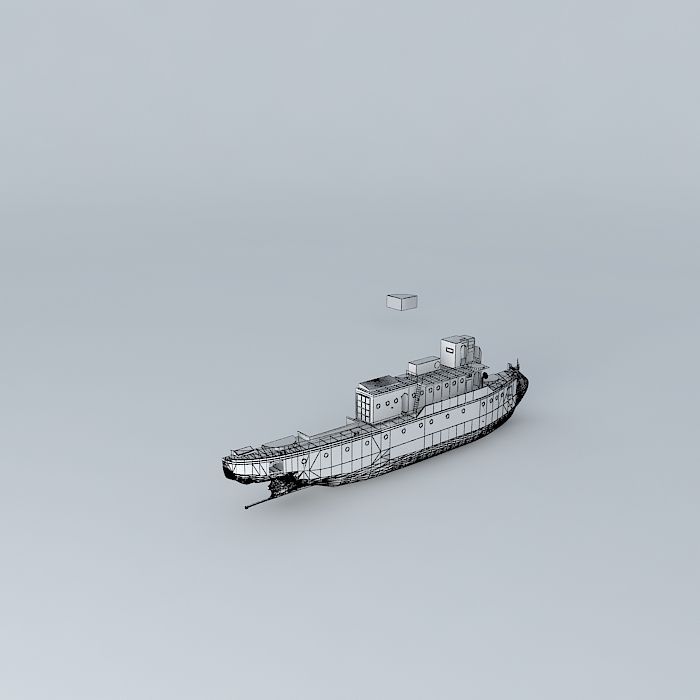 Kaiserliche Marine Kanonenboot SMS Afrika FULL INTERIOR  part... Free 3D model_4