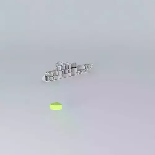 Kaiserliche Marine Kanonenboot SMS Afrika FULL INTERIOR  part... Free 3D model