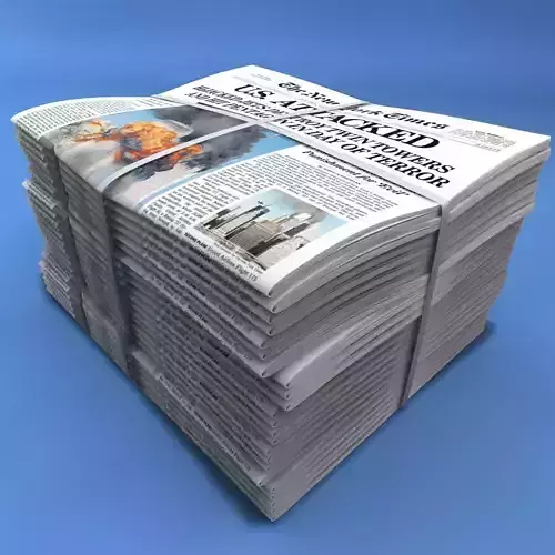 Newspapers york times is hacked 3D model