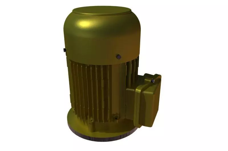 220v ac motor-flange mount Free 3D model