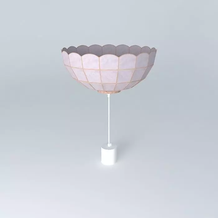 Luster lamp with shade and base Free 3D model