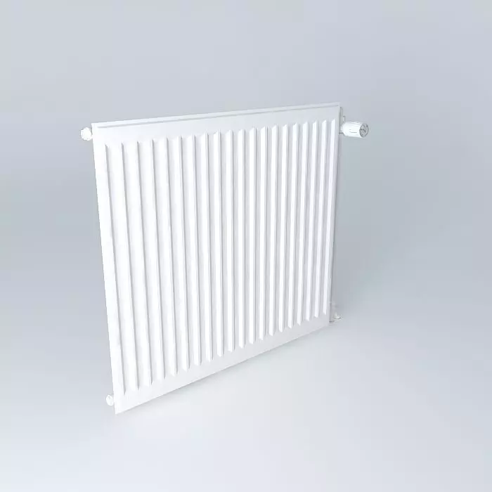 H720 L790 steel radiator one blade Free 3D model_0