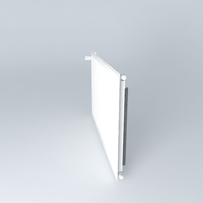 A steel radiator H720 L1190 blade Free 3D model_2