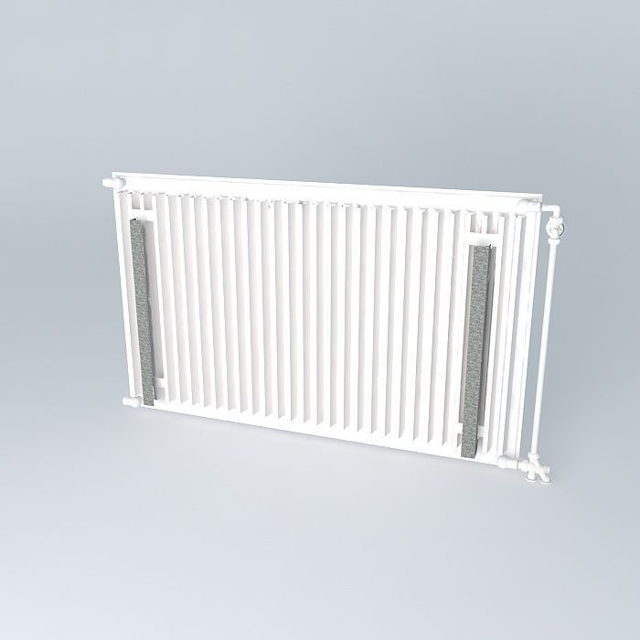 A steel radiator H720 L1190 blade Free 3D model_1