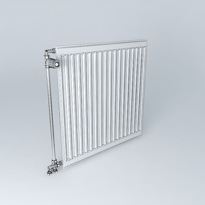 A radiator steel blade H720 L710 Free 3D model_3