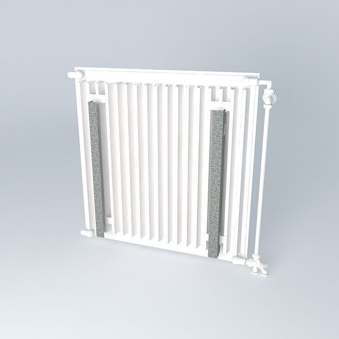 A radiator steel blade H720 L710 Free 3D model_1