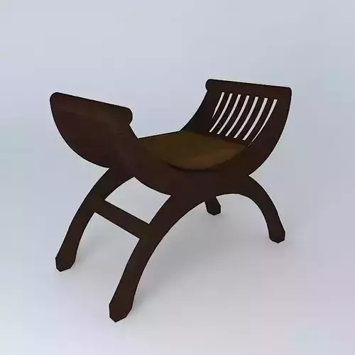 Curule seat Free 3D model
