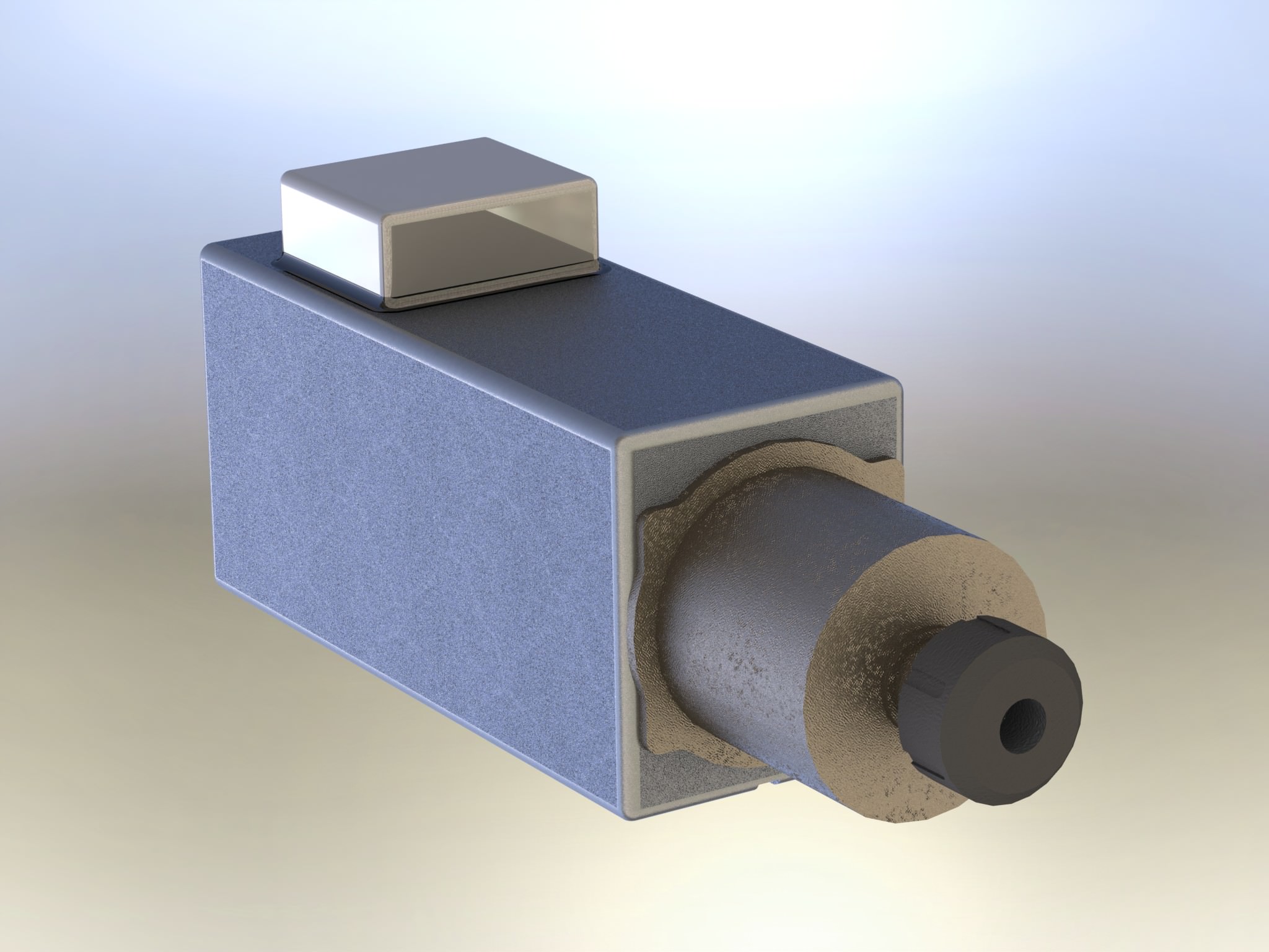 Teknomotor 5160-d-2db-p-er25 24000 5kw hs spindle Free 3D model_1