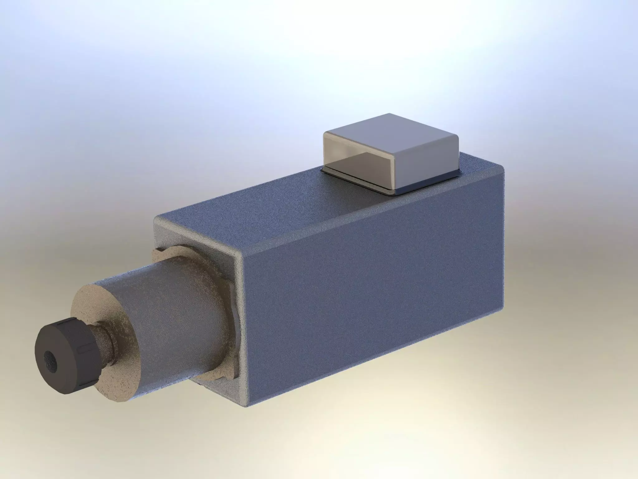 Teknomotor 5160-d-2db-p-er25 24000 5kw hs spindle Free 3D model_0