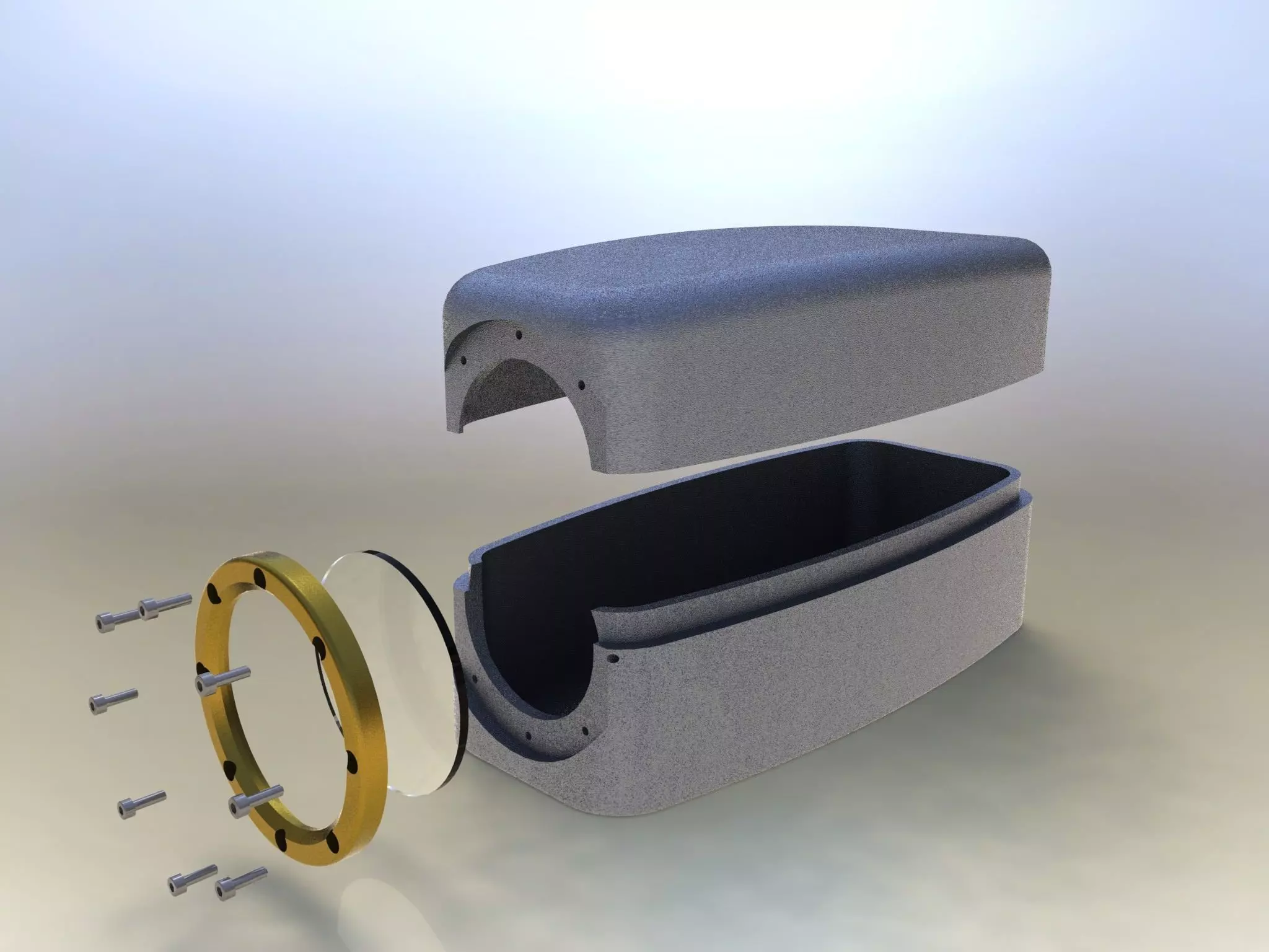 Underwater camera housing Free 3D model