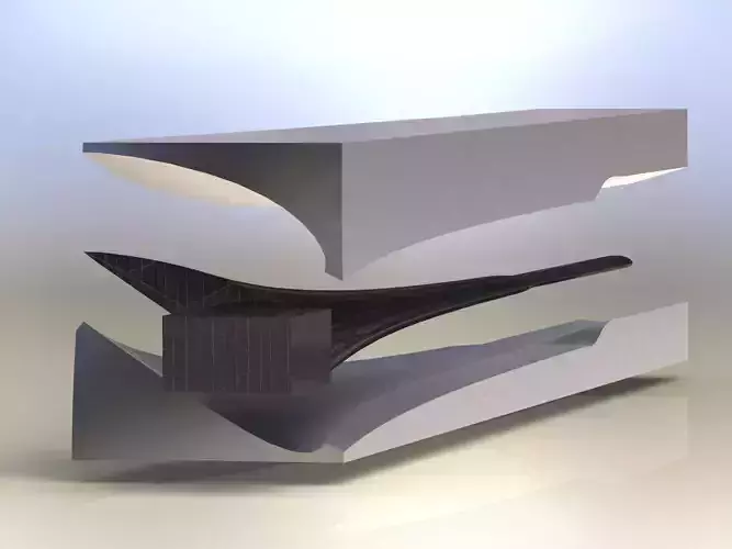 Wind turbine blade 9 mould asm