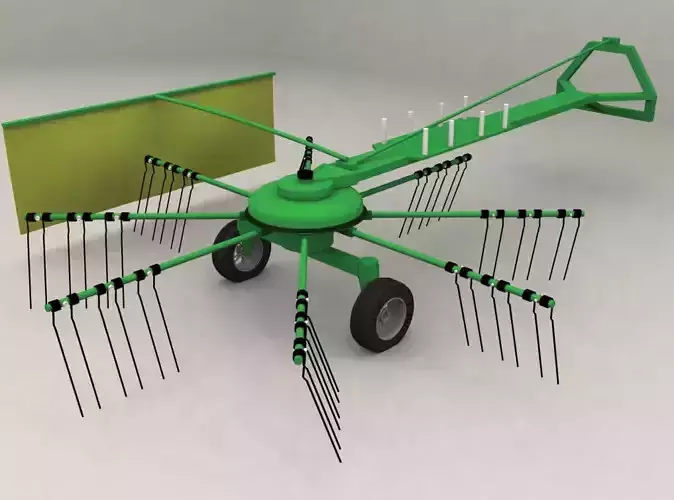 Rotary hay rake 3D model