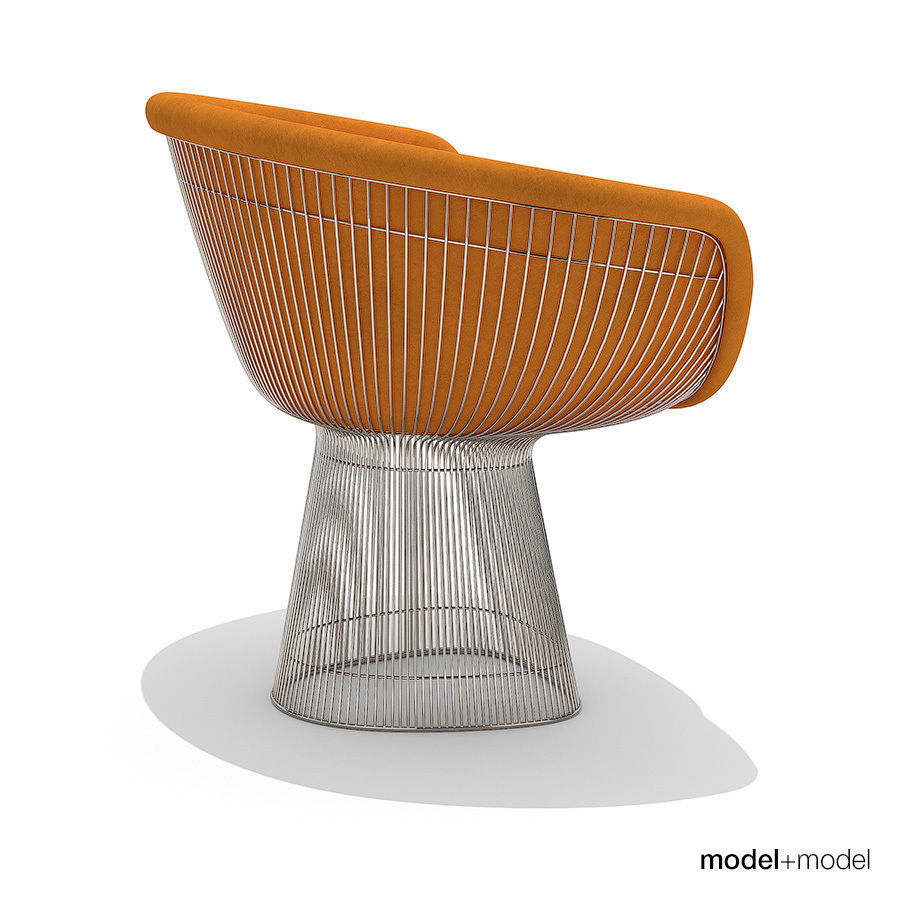 Knoll Platner lounge chair 3D model_5