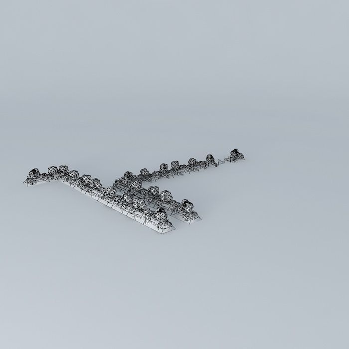 Modular Bocage hedgerows 3D model_3