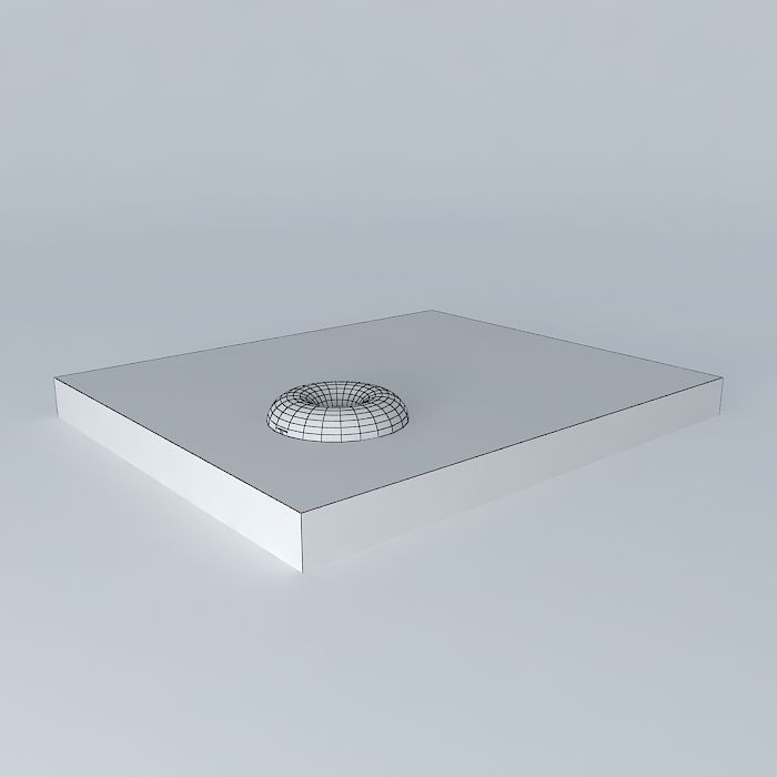 Floating life boat 3D model_3