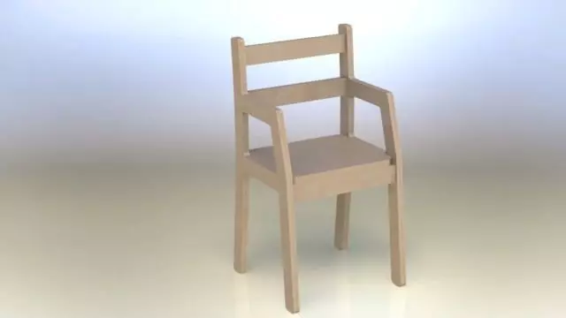 Small chair asm Free 3D model