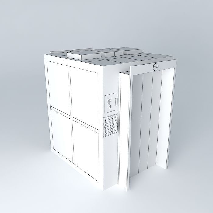 World Trade Center elevator Free 3D model_3